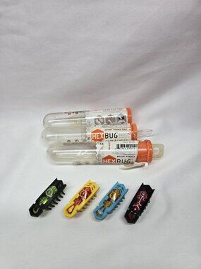 Hexbug Nano Lot Of 4 Mini Robot Bugs